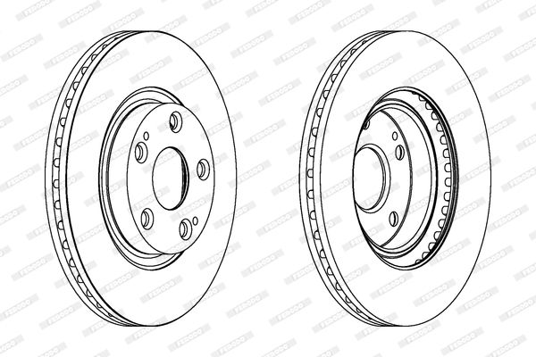 FERODO stabdžių diskas DDF1401