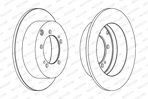 FERODO Тормозной диск DDF1410
