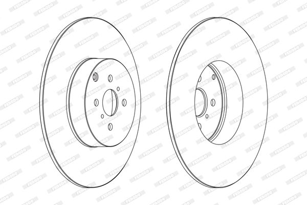 FERODO stabdžių diskas DDF1410C