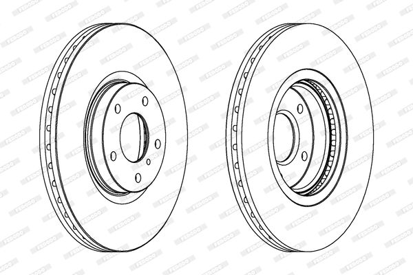 FERODO Тормозной диск DDF1505