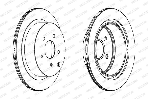 FERODO Тормозной диск DDF1506