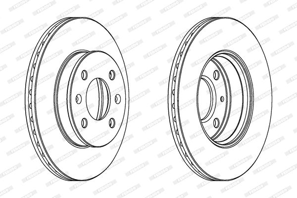 FERODO Тормозной диск DDF1529