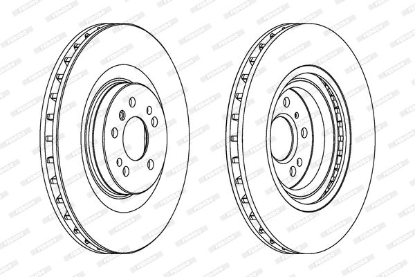 FERODO Тормозной диск DDF1532