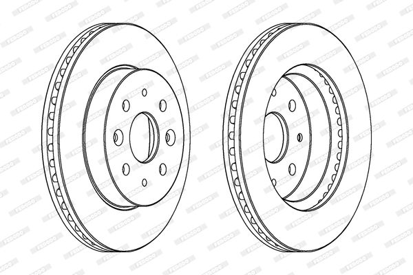 FERODO Тормозной диск DDF1542