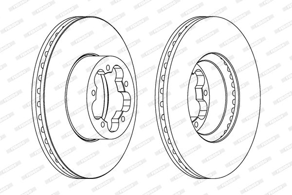 FERODO Тормозной диск DDF1555