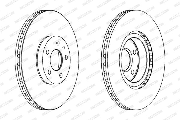 FERODO Тормозной диск DDF156C