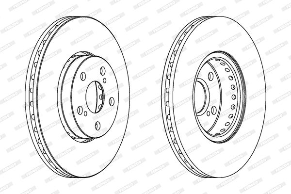 FERODO Тормозной диск DDF1575C