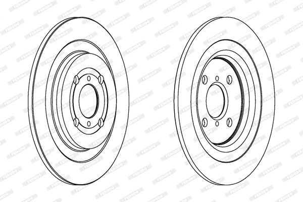 FERODO Тормозной диск DDF1588