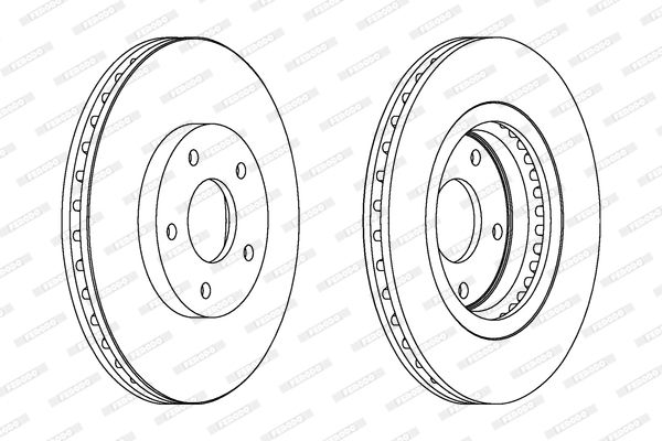 FERODO Тормозной диск DDF1589C