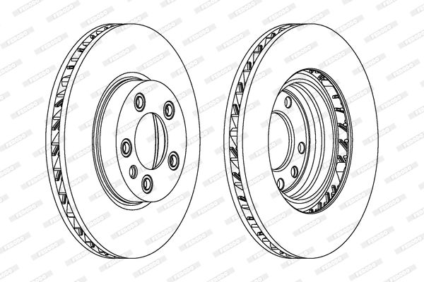 FERODO Тормозной диск DDF1591C