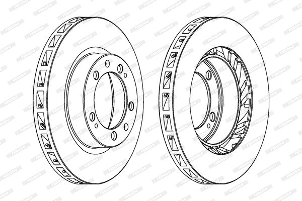 FERODO Тормозной диск DDF1592