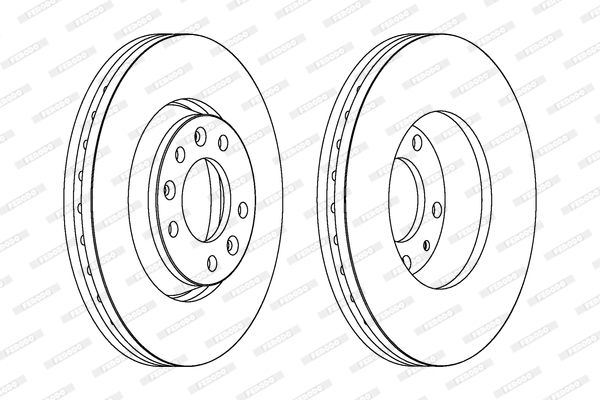 FERODO Тормозной диск DDF1601