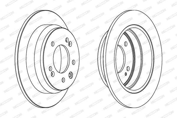 FERODO Тормозной диск DDF1618C