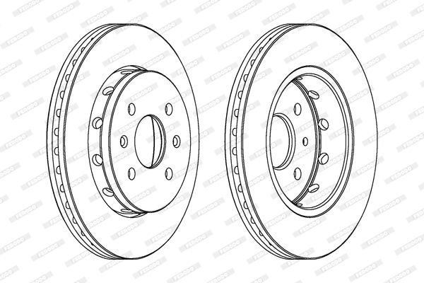 FERODO Тормозной диск DDF1628