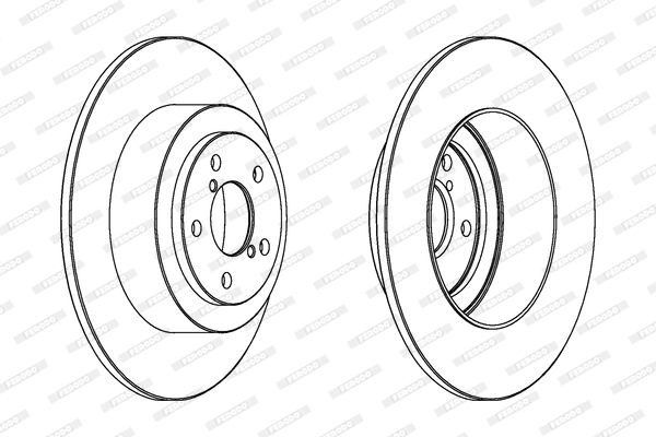 FERODO Тормозной диск DDF1647
