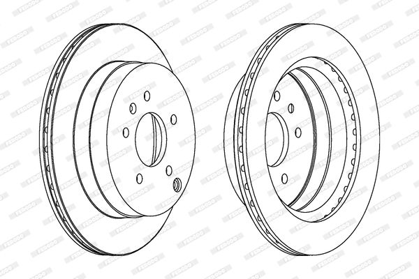 FERODO Тормозной диск DDF1660