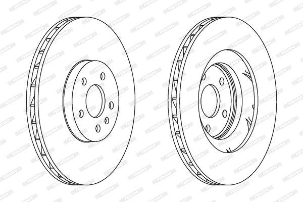 FERODO Тормозной диск DDF1665C