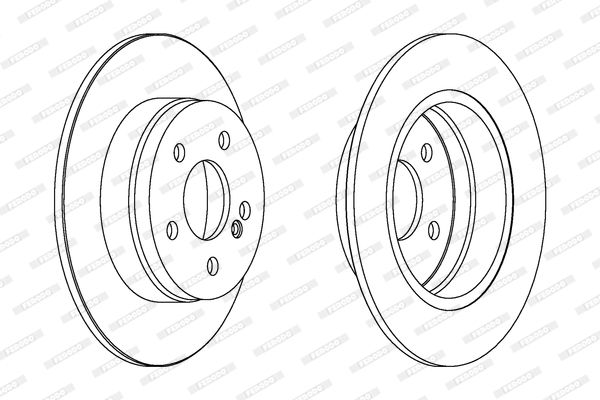 FERODO Тормозной диск DDF1689C