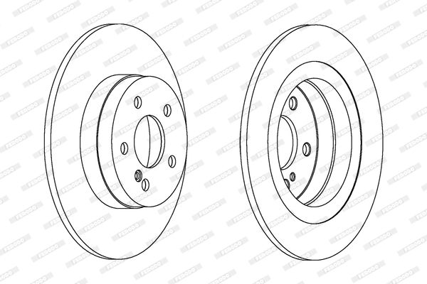 FERODO Тормозной диск DDF1691C