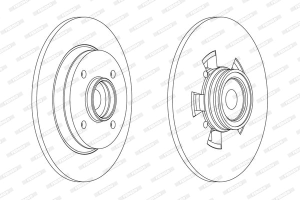 FERODO Тормозной диск DDF1695