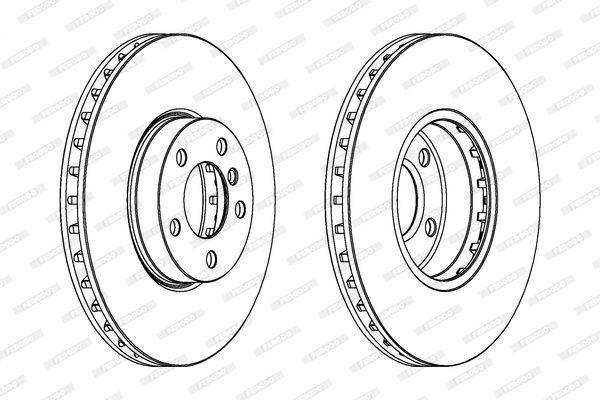 FERODO Тормозной диск DDF1714C