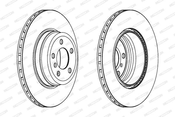 FERODO Тормозной диск DDF1716C