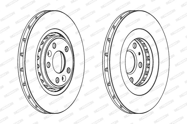 FERODO Тормозной диск DDF1727