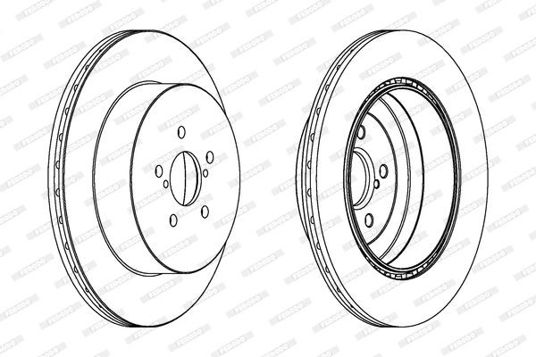 FERODO Тормозной диск DDF1750