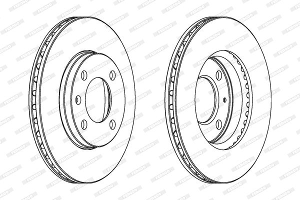 FERODO Тормозной диск DDF175C