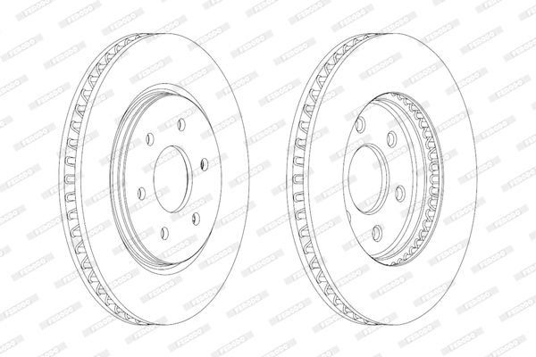 FERODO Тормозной диск DDF1761C