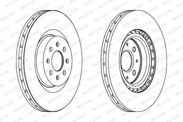 FERODO Тормозной диск DDF1773C