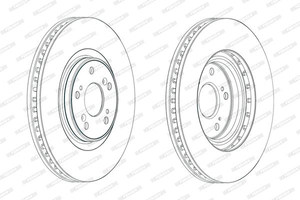 FERODO Тормозной диск DDF1777C