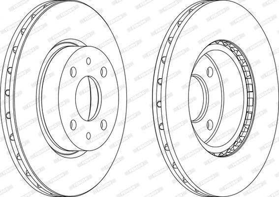 FERODO Тормозной диск DDF178