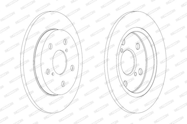 FERODO Тормозной диск DDF1788