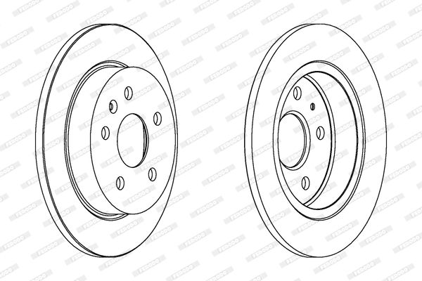 FERODO Тормозной диск DDF1804