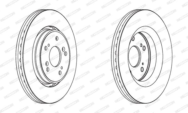 FERODO stabdžių diskas DDF1820