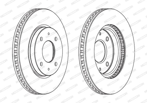 FERODO Тормозной диск DDF1845