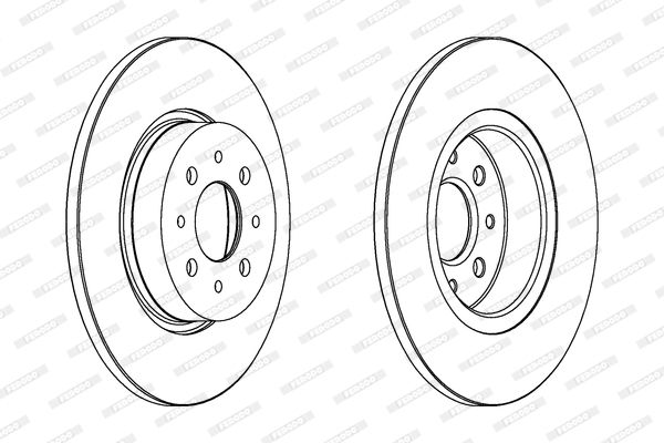 FERODO Тормозной диск DDF1864