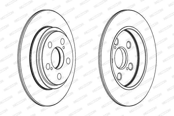 FERODO stabdžių diskas DDF1866