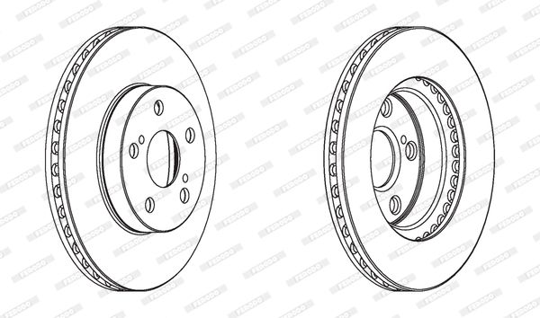 FERODO Тормозной диск DDF1886