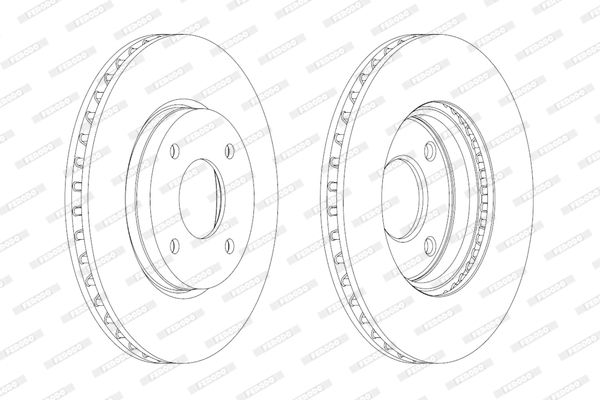 FERODO Тормозной диск DDF1940