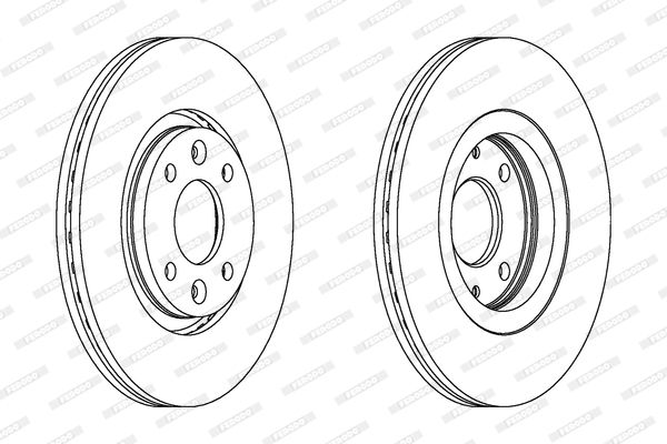 FERODO Тормозной диск DDF199