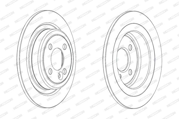 FERODO Тормозной диск DDF2124C