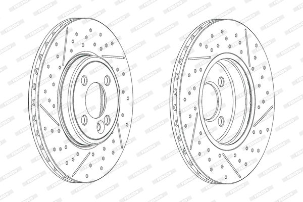 FERODO Тормозной диск DDF2126C