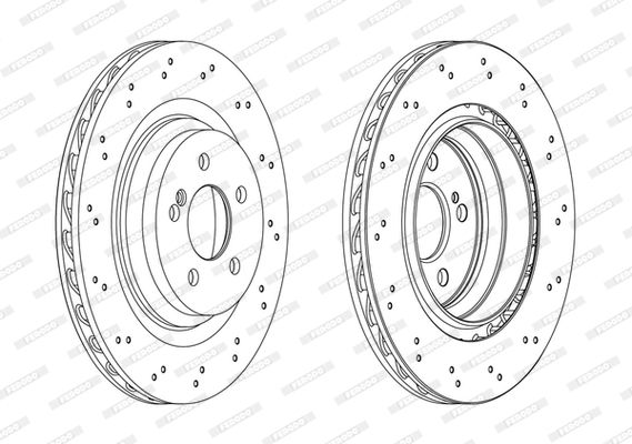 FERODO Тормозной диск DDF2177C