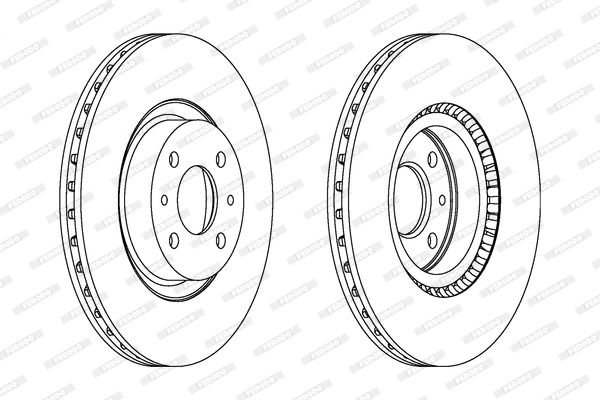 FERODO Тормозной диск DDF220