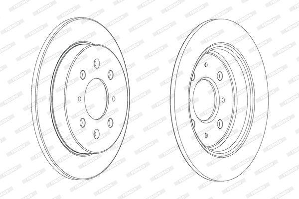 FERODO Тормозной диск DDF2244C