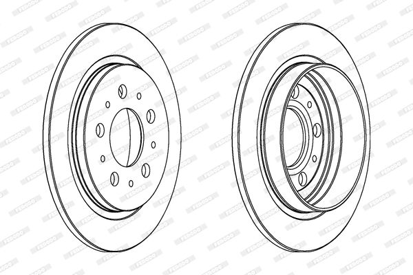 FERODO stabdžių diskas DDF241