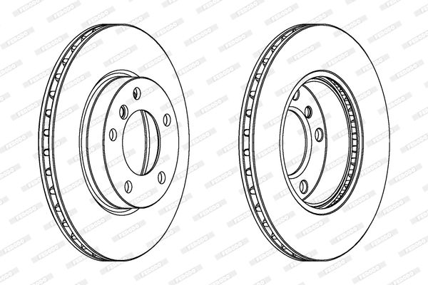 FERODO Тормозной диск DDF258C