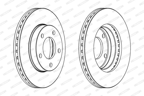 FERODO Тормозной диск DDF292